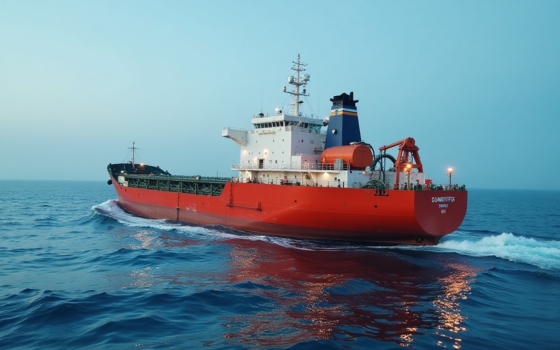 A fuel ship