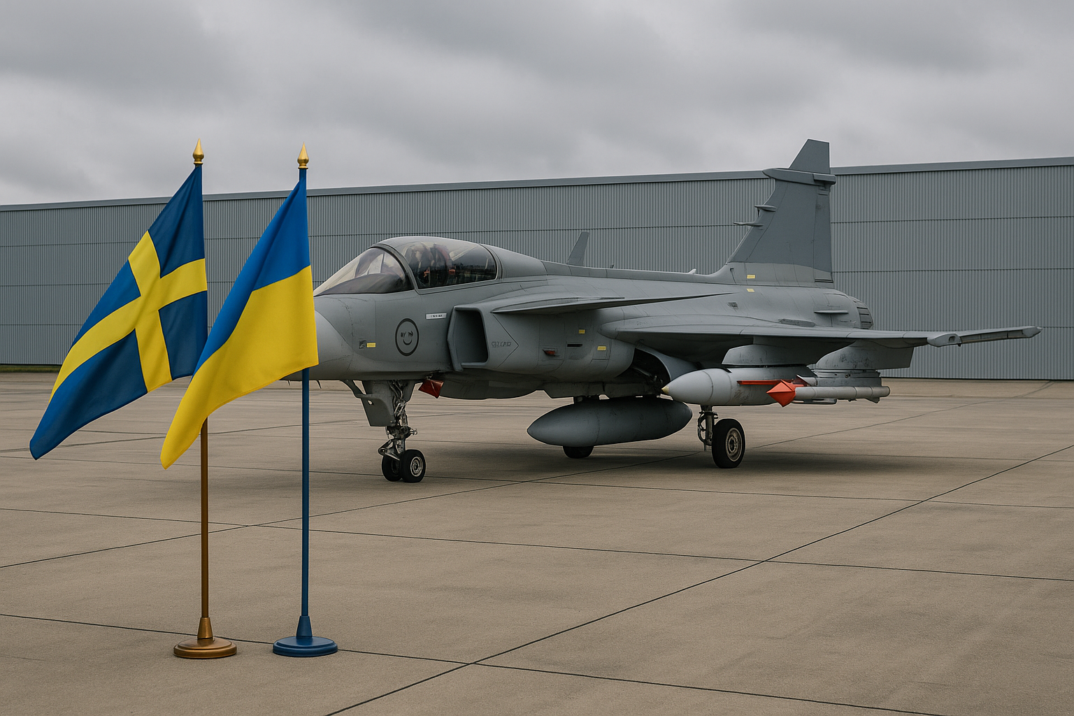 Sweden and Ukraine deepen defence ties as Zelenskiy visits Saab’s Gripen hub