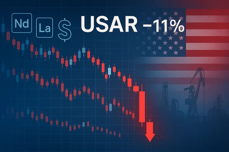 Why is USA Rare Earth stock witnessing a sharp sell-off today