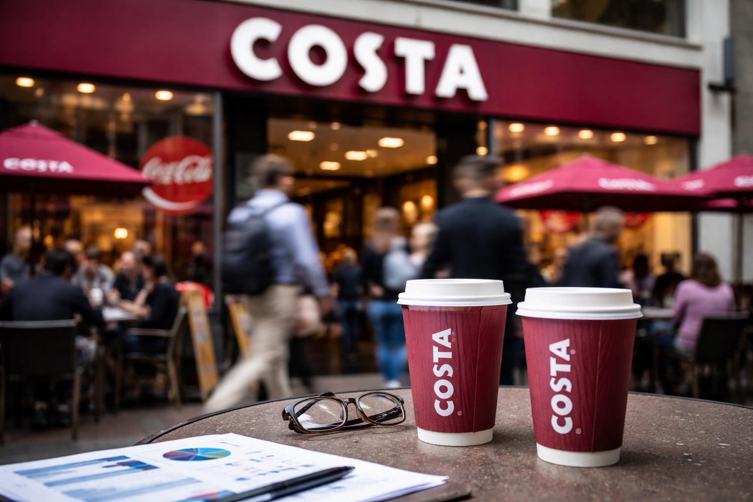 costa coffee, coca cola, KO stock