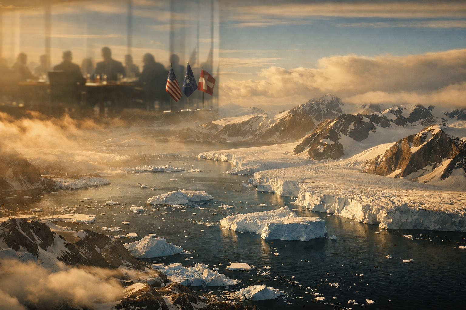 Trump says US and NATO formed a Greenland-centric Arctic framework and paused Feb. 1 tariffs on Europe after Rutte talks.