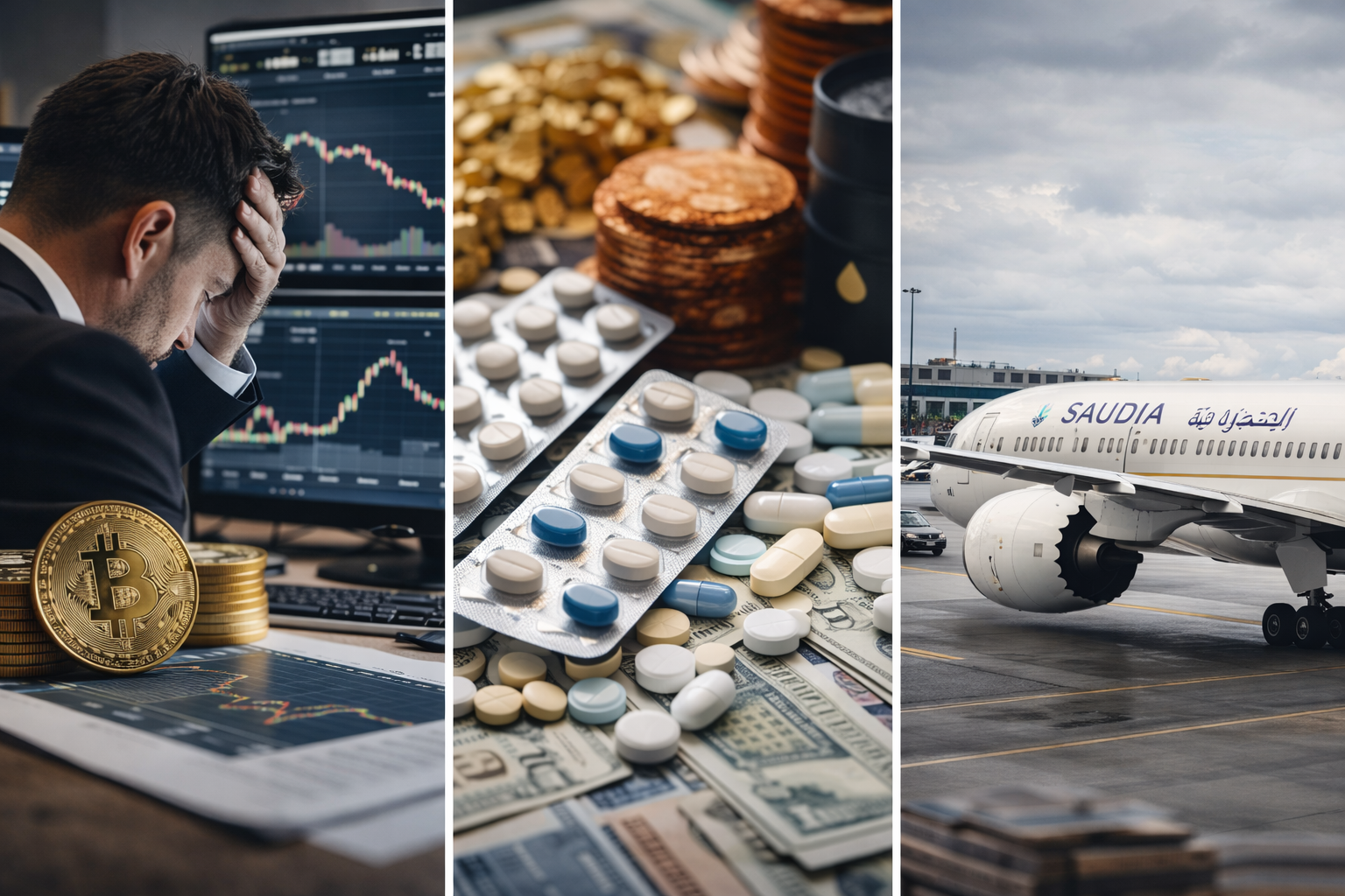 Bitcoin breaks $67K, Hims sparks a drug price war, gold and silver slide again, and Saudia weighs a massive jet order.