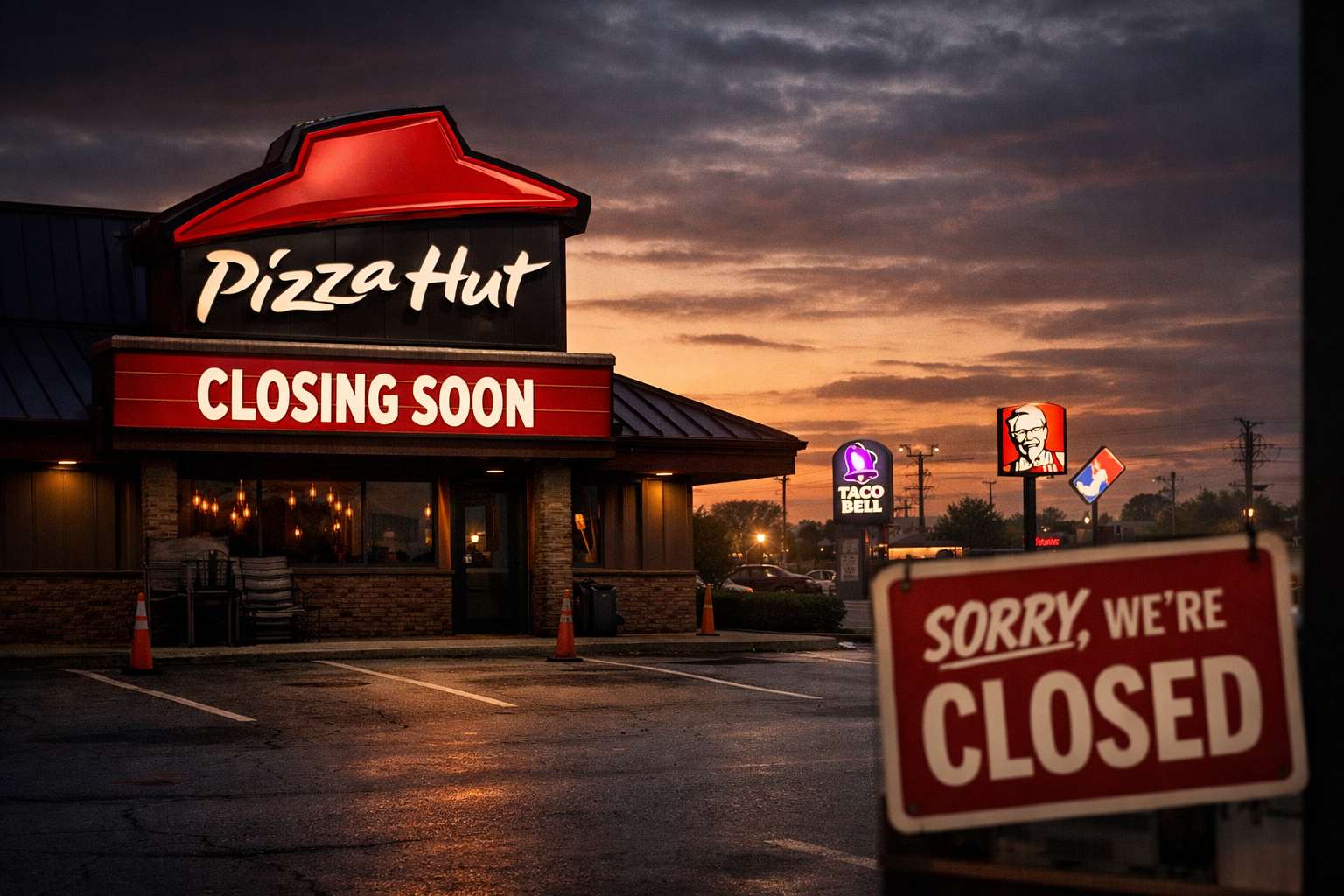 Pizza hut closing resturants